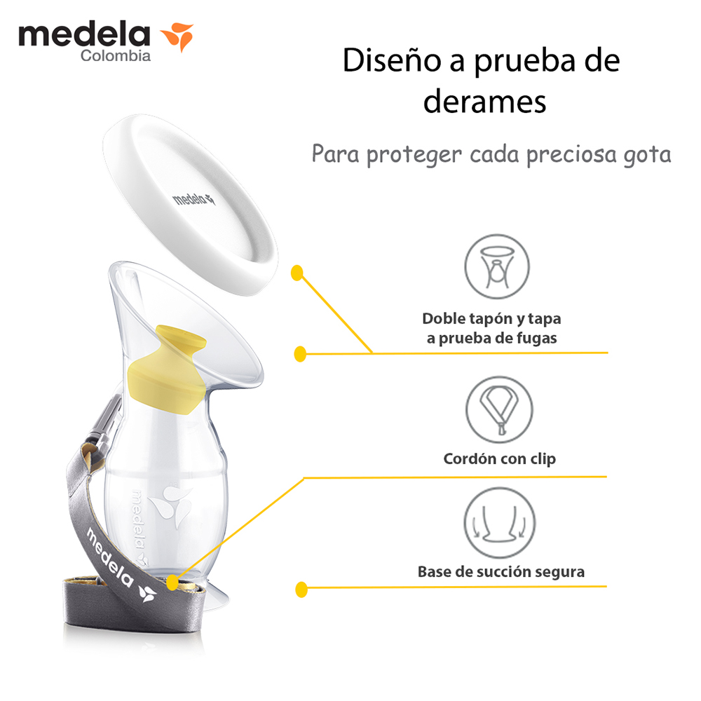 Colector haakaa de leche materna Medela - Imagen 2