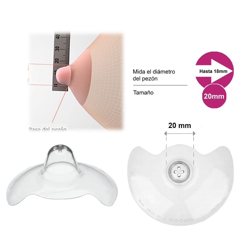 Pezoneras de contacto para lactancia Medela - Imagen 5