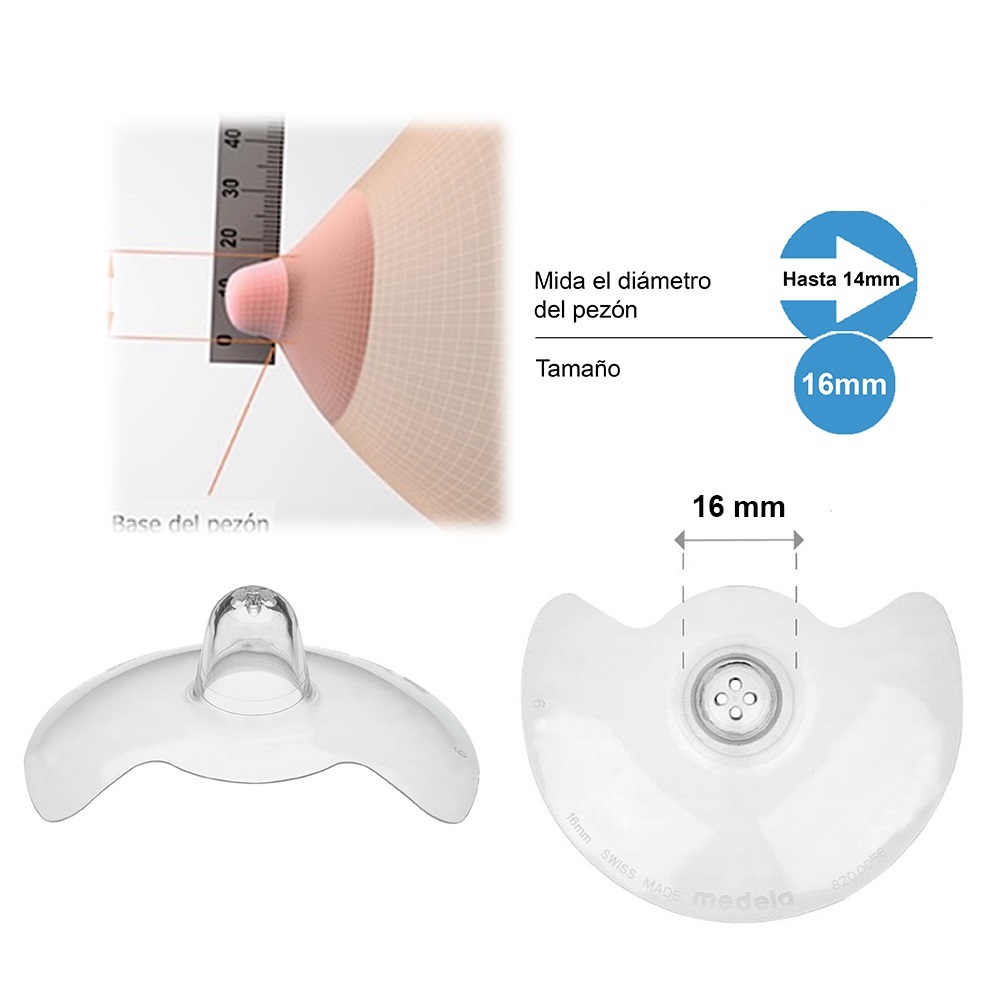Pezoneras de contacto para lactancia Medela - Imagen 3