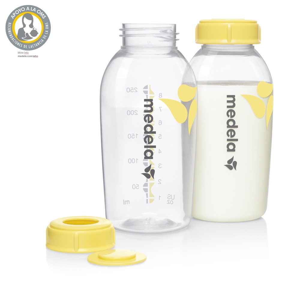 Botella Medela 8 oz x 2 Und – Almacenamiento Seguro de Leche Materna Medela