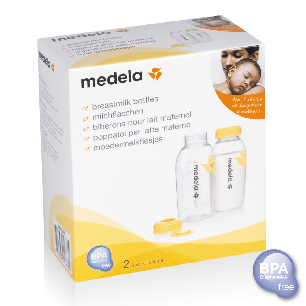Botella Medela 8 oz x 2 Und – Almacenamiento Seguro de Leche Materna Medela - Imagen 2